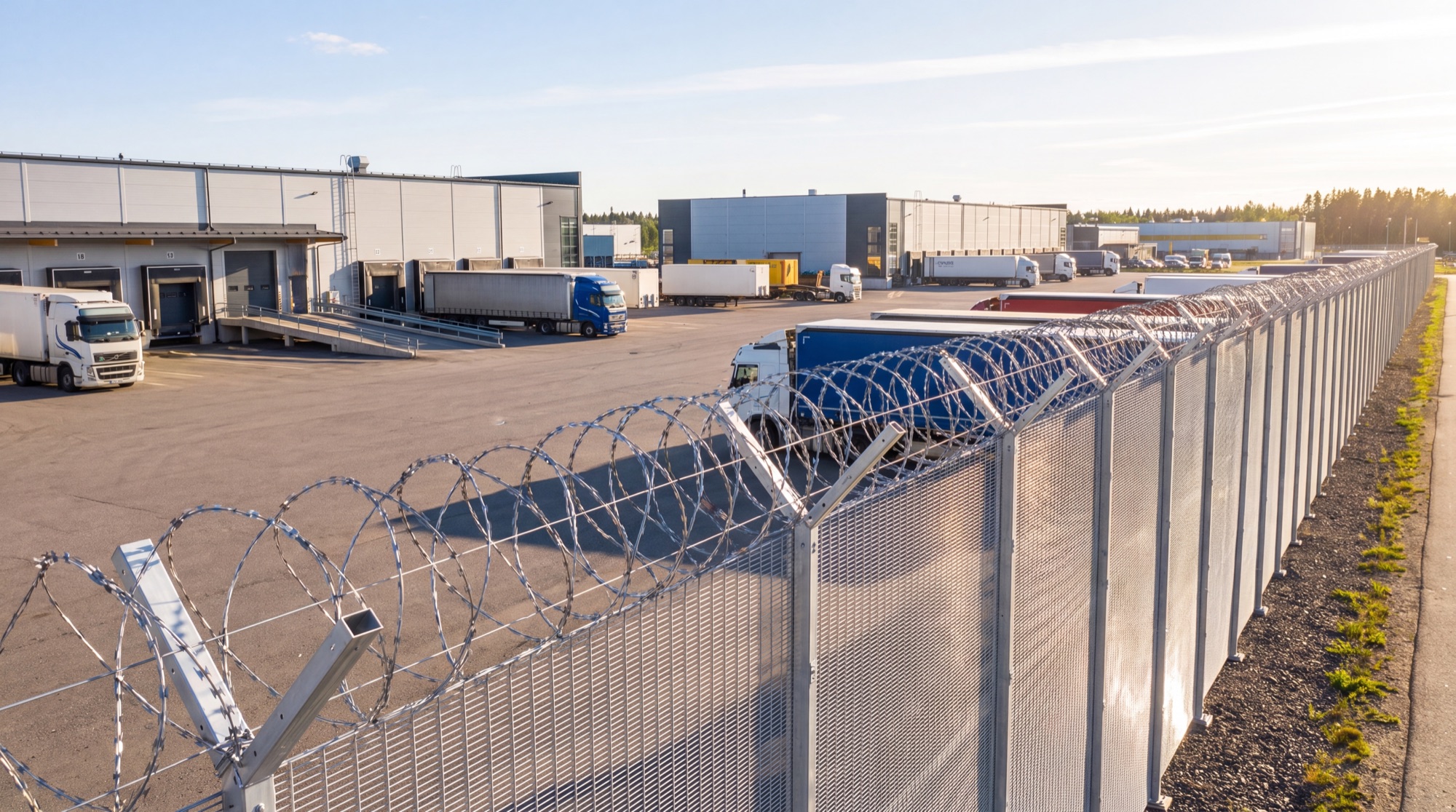 High Security -aita teollisuus- ja logistiikkakohteen suojauksena